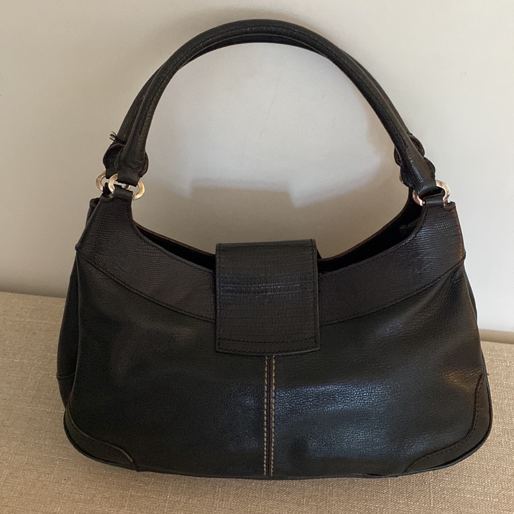 Authentic Tods Black leather hobo - Picture 4 of 9